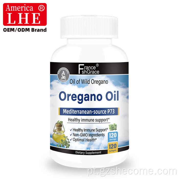 Shecome Oregano Oil Softgels Suporte Antioxidante Imune